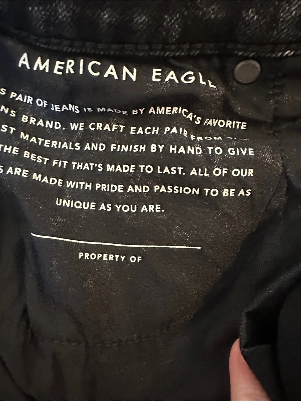 American Eagle Outfitters Black Washed Skinny Jeans
